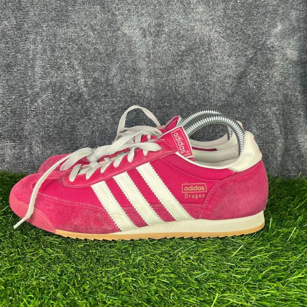 Adidas Dragon Vintage Pink Suede Sneakers Women’s US 8.5 Originals Retro Shoe